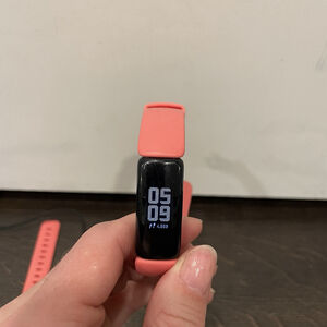 Fitbit Inspire 2 Fitness Tracker Black/Desert Rose One Size With S & L Bands